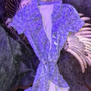 purple wrap dress